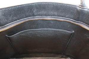 CHANEL/シャネル 復刻トート キャビアスキン ブラック/ゴールド金具 トートバッグ 700090015