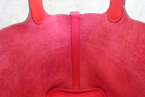HERMES／エルメス ピコタンロックエクラＰＭ トリヨンクレマンス/ヴォースイフト ローズメキシコ/ルージュクー Z刻印 ハンドバッグ 700080029