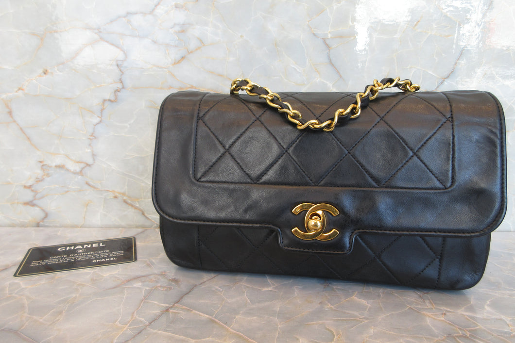 CHANEL/シャネル マトラッセチェーンショルダーバッグ ラムスキン ブラック/ゴールド金具 ショルダーバッグ 700070153