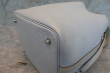 Load image into Gallery viewer, HERMES PICOTIN LOCK TOUCH MM Clemence leather/Swift leather Blue pale/Pearl gray □R Engraving Hand bag 700100079
