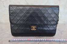 画像をギャラリービューアに読み込む, CHANEL/シャネル マトラッセプッシュロックチェーンショルダーバッグ ラムスキン ブラック/ゴールド金具 ショルダーバッグ 800080180
