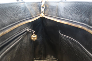 CHANEL/シャネル 復刻トート キャビアスキン ブラック/ゴールド金具 トートバッグ 700090015