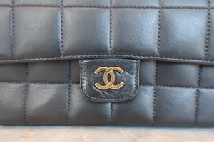 CHANEL/シャネル チョコバーミニチェーンショルダーバッグ ラムスキン ブラック/ゴールド金具 ショルダーバッグ 700050268