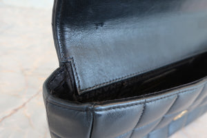 CHANEL/シャネル チョコバーミニチェーンショルダーバッグ ラムスキン ブラック/ゴールド金具 ショルダーバッグ 700050268