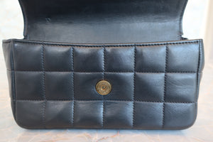 CHANEL/シャネル チョコバーミニチェーンショルダーバッグ ラムスキン ブラック/ゴールド金具 ショルダーバッグ 700050268