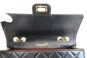 CHANEL/香奈儿 2.55 单盖包 链条包 羊皮 Black/Gold hadware(黑色/金色金属) 肩背包 700010052