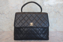 画像をギャラリービューアに読み込む, CHANEL/シャネル マトラッセ台形ハンドバッグ キャビアスキン ブラック/ゴールド金具 ハンドバッグ 800050003
