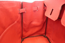 Load image into Gallery viewer, HERMES BIRKIN 25 Togo leather Rouge pivoine T Engraving Hand bag 600050031
