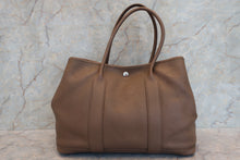 Load image into Gallery viewer, HERMES  GARDEN PARTY PM Negonda leather Etoupe gray □O Engraving Tote bag 700100084

