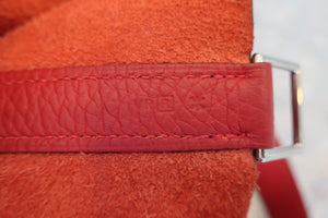HERMES／エルメス ピコタンロックGM トリヨンクレマンス ルージュカザック □R刻印 ハンドバッグ 700080025