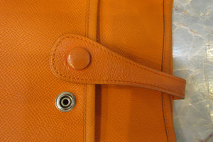 HERMES EVELYNE 3PM Epsom leather Orange □N Engraving Shoulder bag 700090119