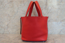 Load image into Gallery viewer, HERMES PICOTIN LOCK MM Clemence leather Rouge de Coeur A Engraving Hand bag 500100212
