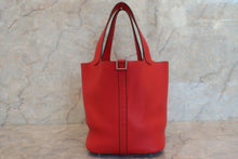 Load image into Gallery viewer, HERMES PICOTIN LOCK MM Clemence leather Rouge de Coeur A Engraving Hand bag 500100212
