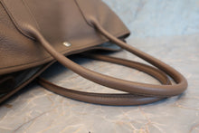 Load image into Gallery viewer, HERMES  GARDEN PARTY PM Negonda leather Etoupe gray □O Engraving Tote bag 700100084
