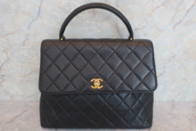 将图片加载到图库查看器，CHANEL/香奈儿 CF 梯形 手提包 荔枝皮 Black/Gold hadware(黑色/金色金属) 手提包  600080028
