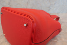 Load image into Gallery viewer, HERMES PICOTIN LOCK MM Clemence leather Rouge de Coeur A Engraving Hand bag 500100212
