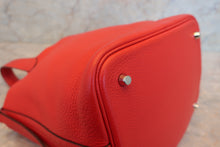 Load image into Gallery viewer, HERMES PICOTIN LOCK MM Clemence leather Rouge de Coeur A Engraving Hand bag 500100212
