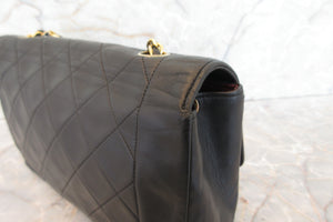 CHANEL/シャネル ダイアナマトラッセチェーンショルダーバッグ ラムスキン ブラック/ゴールド金具 ショルダーバッグ 700070150