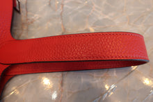 Load image into Gallery viewer, HERMES PICOTIN LOCK MM Clemence leather Rouge de Coeur A Engraving Hand bag 500100212
