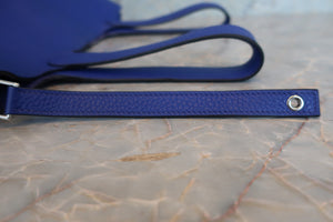 HERMES／エルメス ピコタンロックＭＭ トリヨンクレマンス ブルーエレクトリック A刻印 ハンドバッグ 700080035