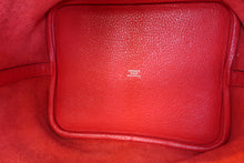 Load image into Gallery viewer, HERMES PICOTIN LOCK MM Clemence leather Rouge de Coeur A Engraving Hand bag 500100212
