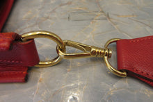 Load image into Gallery viewer, HERMES  EVELYNE1 GM Graine Couchevel leather Rouge vif □F Engraving Shoulder bag 700090118
