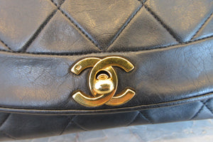 CHANEL/シャネル ダイアナマトラッセチェーンショルダーバッグ ラムスキン ブラック/ゴールド金具 ショルダーバッグ 700070150