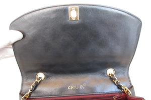 CHANEL/シャネル ダイアナマトラッセチェーンショルダーバッグ ラムスキン ブラック/ゴールド金具 ショルダーバッグ 700070150