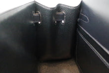将图片加载到图库查看器，HERMES Mini KELLY 20 Box carf leather Blue Indigo 〇Y刻印 Shoulder bag 600050053
