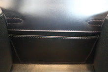 将图片加载到图库查看器，HERMES Mini KELLY 20 Box carf leather Blue Indigo 〇Y刻印 Shoulder bag 600050053
