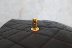 CHANEL/香奈儿 CF 梯形 手提包 荔枝皮 Black/Gold hadware(黑色/金色金属) 手提包  600080028