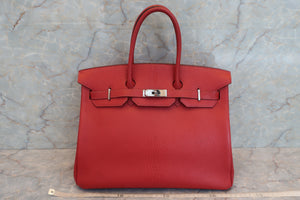 HERMES BIRKIN 35 Chevre myzore goatskim Rouge vif □J刻印 Hand bag 600100092