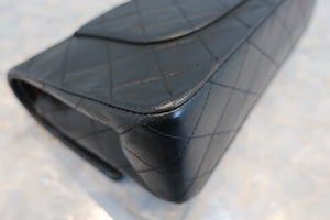 CHANEL/シャネル マトラッセWフラップWチェーンショルダーバッグ ラムスキン ブラック/ゴールド金具 ショルダーバッグ 700090025