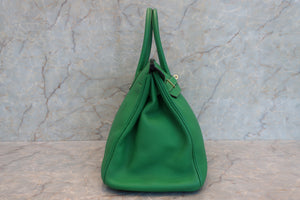 HERMES／エルメス バーキン35 トゴ バンブー □R刻印 ハンドバッグ 700070230