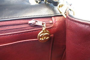 CHANEL/シャネル ダイアナマトラッセチェーンショルダーバッグ ラムスキン ブラック/ゴールド金具 ショルダーバッグ 700070150