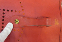Load image into Gallery viewer, HERMES  EVELYNE1 GM Graine Couchevel leather Rouge vif □F Engraving Shoulder bag 700090118
