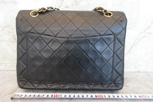 CHANEL/シャネル マトラッセWフラップWチェーンショルダーバッグ ラムスキン ブラック/ゴールド金具 ショルダーバッグ 700070160