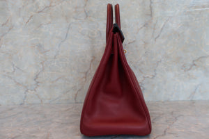 HERMES HAUT A COURROIRE 32 Graine Couchevel leather Rouge H 〇X Engraving Hand bag 600040233