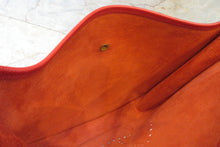 Load image into Gallery viewer, HERMES  EVELYNE1 GM Graine Couchevel leather Rouge vif □F Engraving Shoulder bag 700090118
