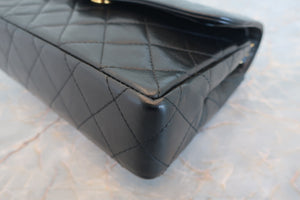 CHANEL/香奈儿 CF 巴黎限定 双盖 链条包 羊皮 Black/Gold hadware(黑色/金色金属) 肩背包 700070001