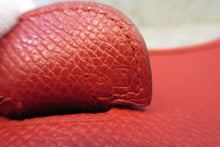 Load image into Gallery viewer, HERMES  EVELYNE1 GM Graine Couchevel leather Rouge vif □F Engraving Shoulder bag 700090118
