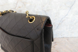 CHANEL/シャネル マトラッセWフラップWチェーンショルダーバッグ ラムスキン ブラック/ゴールド金具 ショルダーバッグ 700070160