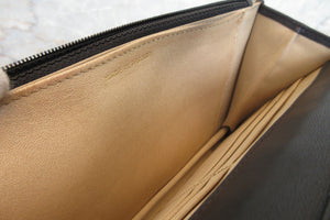 CHANEL/シャネル カメリアチェーンウォレット ラムスキン ブラック/ゴールド金具 ショルダーバッグ 700050193