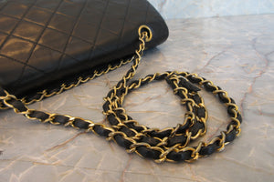 CHANEL/シャネル マトラッセWフラップWチェーンショルダーバッグ ラムスキン ブラック/ゴールド金具 ショルダーバッグ 700070160