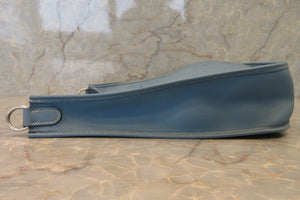 HERMES  EVELYNE1 GM Graine Couchevel leather Blue jean □A Engraving Shoulder bag 700090122