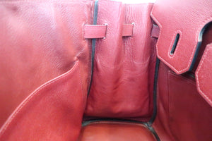 HERMES HAUT A COURROIRE 32 Graine Couchevel leather Rouge H 〇X刻印 Hand bag 600040233