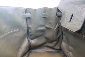 HERMES／エルメス バーキン40 トリヨンクレマンス カーキ □F刻印 ハンドバッグ 700070175