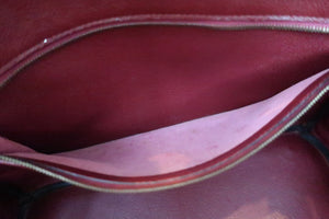 HERMES HAUT A COURROIRE 32 Graine Couchevel leather Rouge H 〇X刻印 Hand bag 600040233