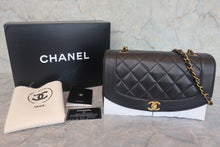 將圖片載入圖庫檢視器 CHANEL/シャネル ダイアナマトラッセチェーンショルダーバッグ ラムスキン ブラック/ゴールド金具 ショルダーバッグ 800010189
