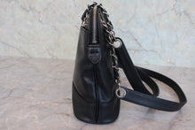 画像をギャラリービューアに読み込む, CHANEL/シャネル チェーントートバッグ キャビアスキン ブラック/シルバー金具 ショルダーバッグ 800080246

